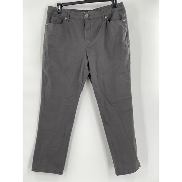 GLORIA VANDERBILT NWT Amanda‎ 2.0 Women's 16 Short Khaki Original Slimming Jean - Picture 2 of 7